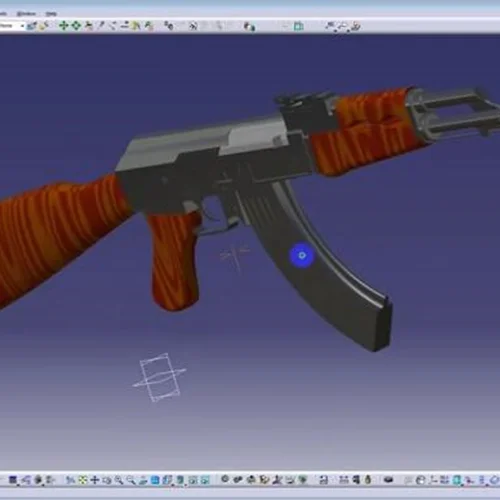 مدل سازی و مونتاژ اسلحه کلاشنیکف در CATIA