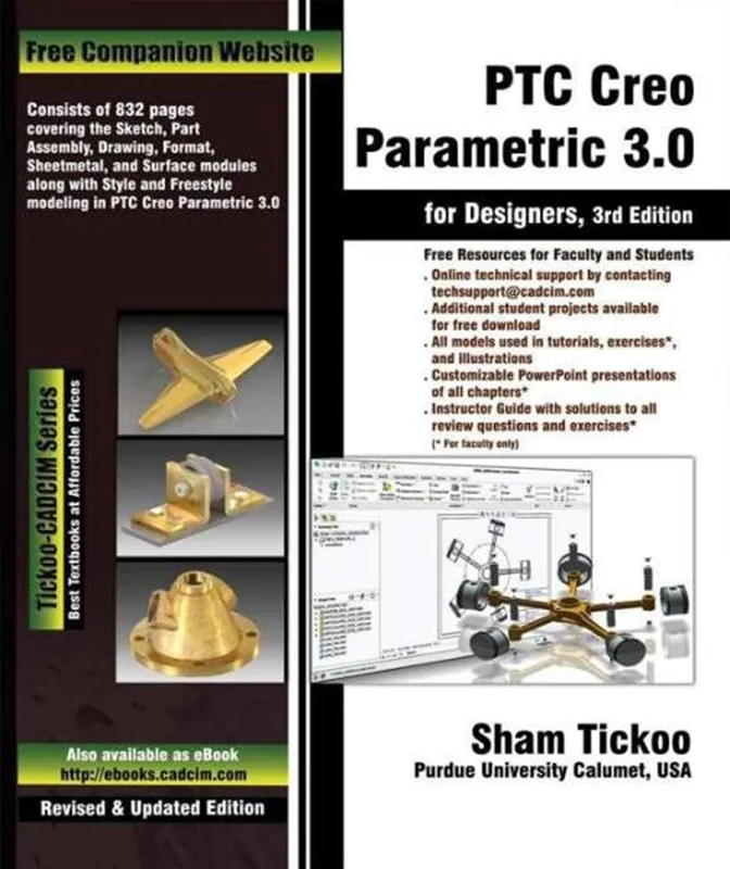 آموزش ProEngineer، کتاب آموزش مقدماتی تا پیشرفته نرم افزار PTC Creo Parametric