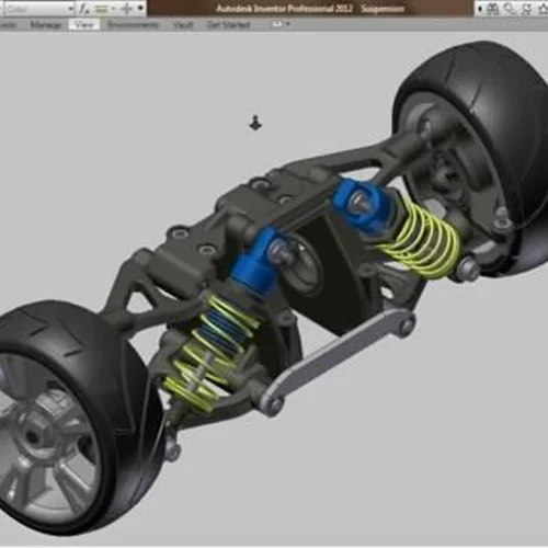مونتاژ سیستم تعلیق خودرو در Autodesk Inventor