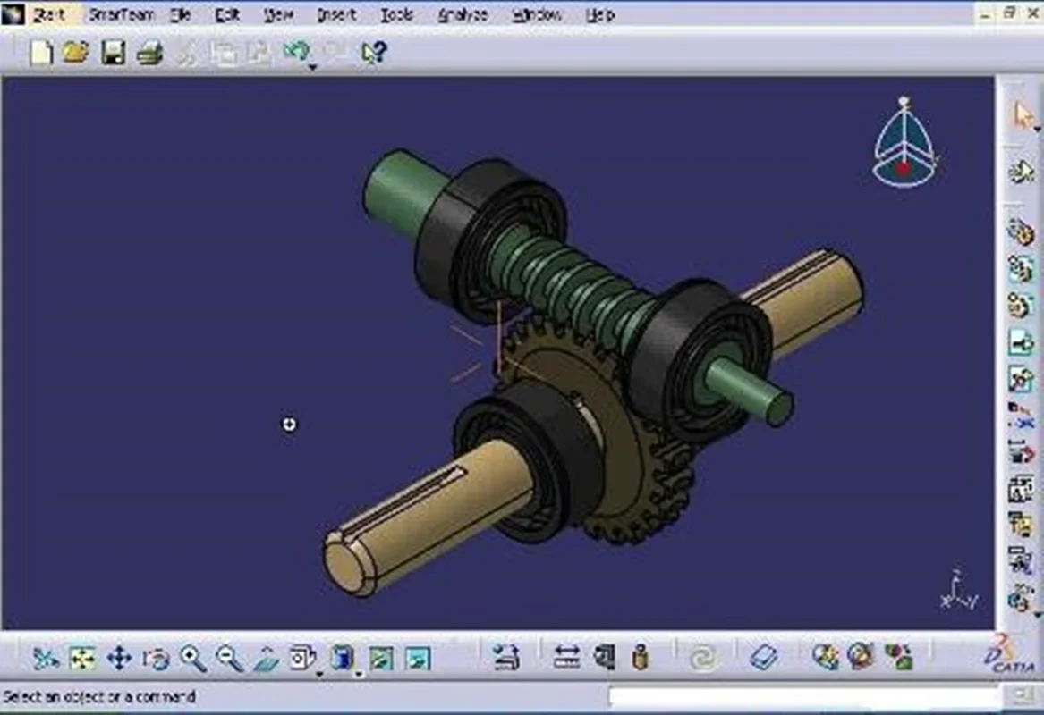 آموزش کتیا، طراحی و مونتاژ گیربکس حلزونی Spiral Gearbox در نرم افزار CATIA - قسمت دوم