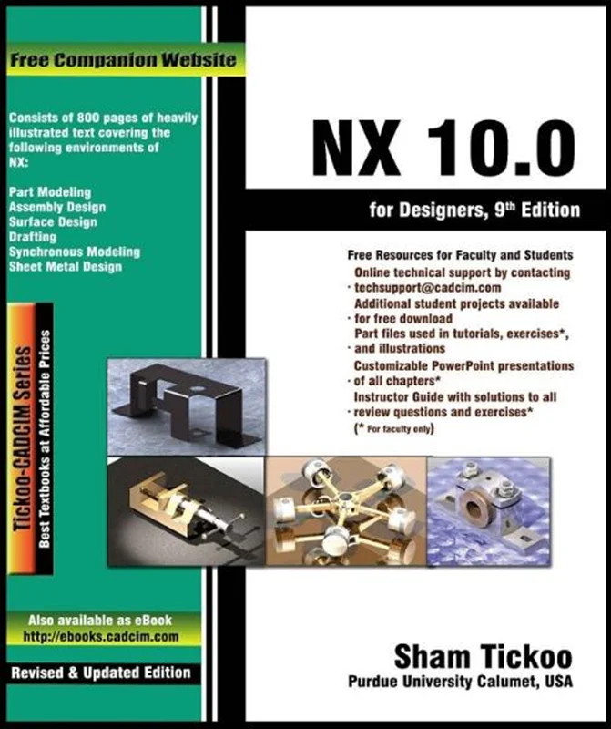 آموزش ان ایکس، کتاب آموزش مقدماتی تا پیشرفته نرم افزار NX 10 for Designers