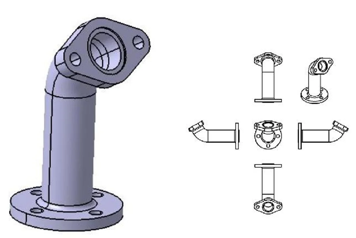 آموزش کتیا، طراحی و مدلسازی لوله فلنچ دار (Flanged pipes) در محیط Part Design نرم افزار CATIA