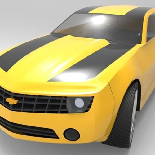 مدل سازی بدنه خودرو کامارو در SolidWorks