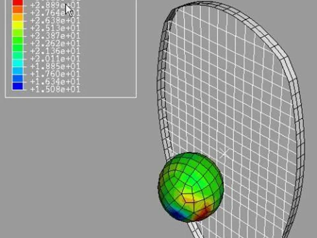 شبیه سازی راکت تنیس با نرم افزار ABAQUS