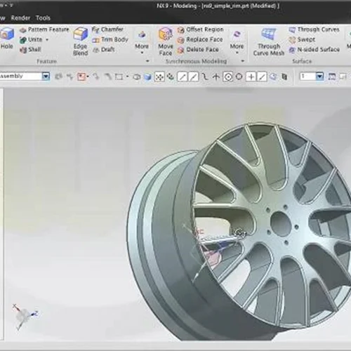 طراحی و مدلسازی رینگ چرخ خودرو در نرم افزار ان ایکس