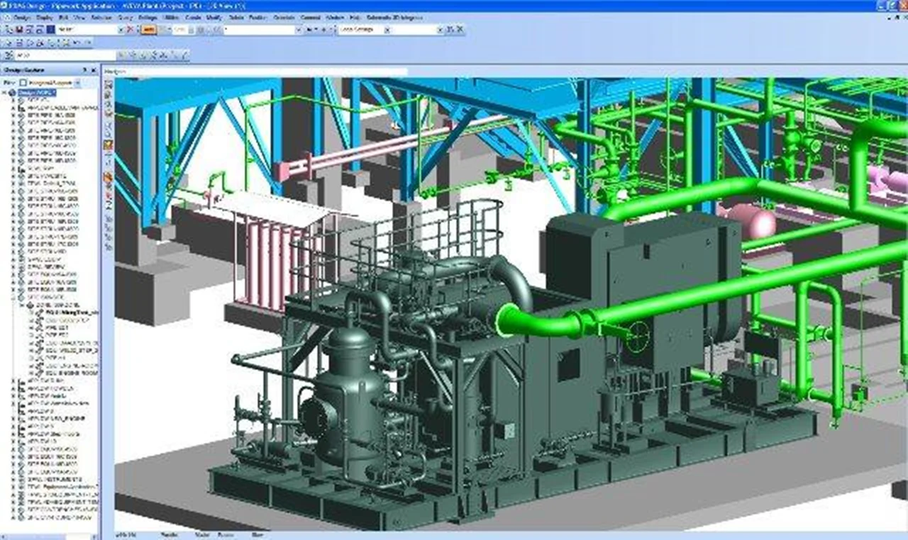 طراحی و مدلسازی تجهیزات کارخانه و تاسیسات نفت و گاز با نرم افزار PDMS