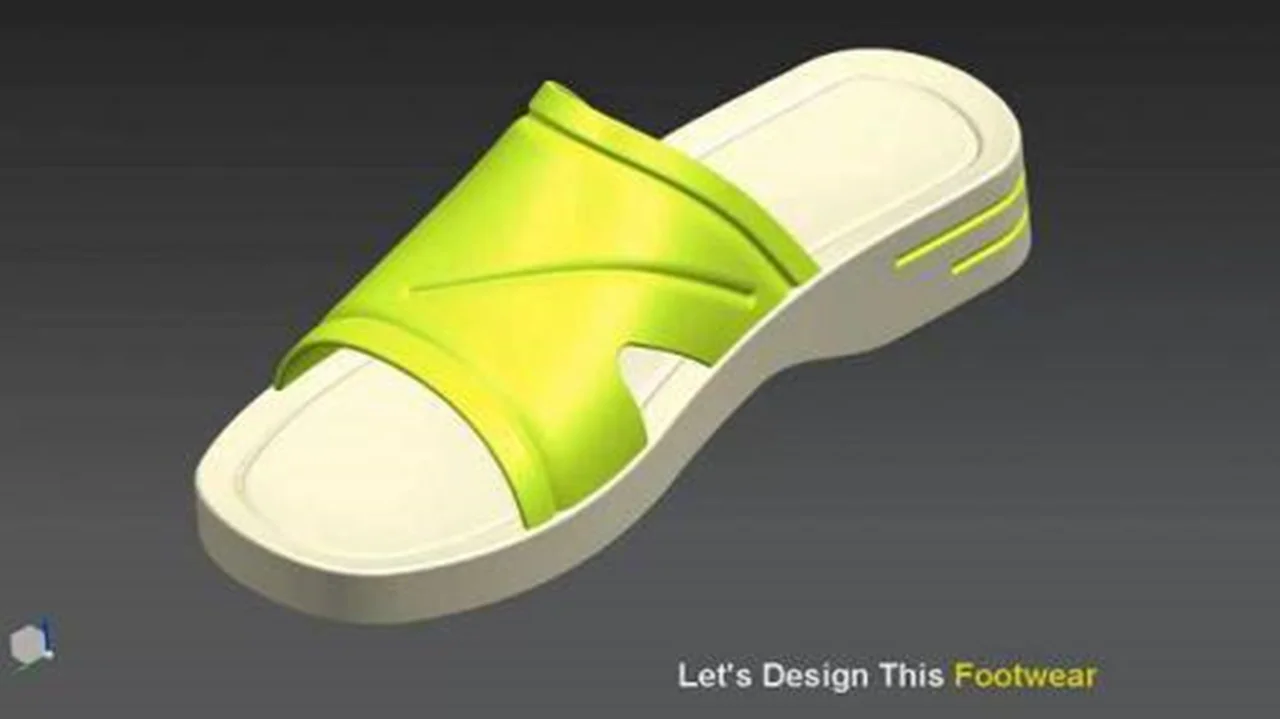 طراحی و مدلسازی کفش راحتی در نرم افزار ان ایکس
